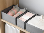 Textile organizator haine haine pantof cutie sertar gri