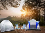 Tienda iglo para 4 personas con toldo camping playa