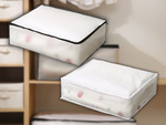 Organisateur de literie poubelle de vêtements housse de couverture housse à fermeture éclair xl
