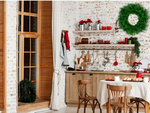 Couronne de noël décoration de porte grande table 50cm