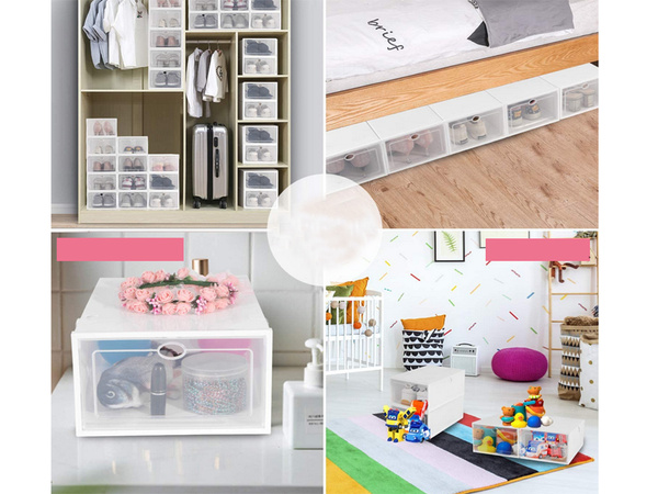 Cutie de organizare pentru încălțăminte cu capac dulap modular pliabil pentru încălțăminte