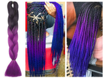 Cheveux synthétiques pour tresses ombrées
