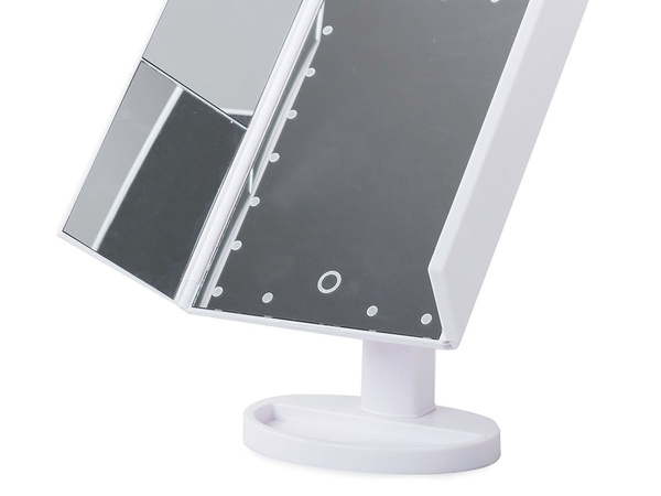 Led illuminated magnification cosmetic mirror