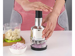 Vegetable and fruit chopper for garlic hand chopper shredder container