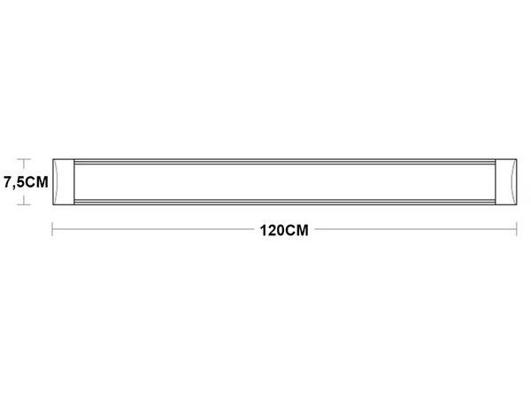 Led svietidlo na povrchovú montáž 120cm 28w