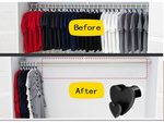 Crochet d'organisation porte cintre pour armoire set de 12 pièces