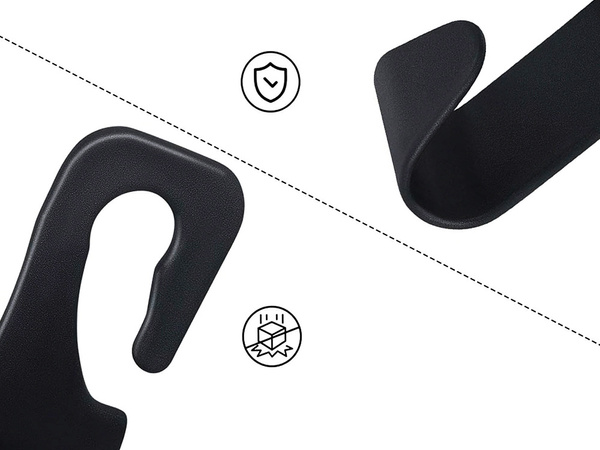 Kablys kablys sėdynės atlošo laikiklis, skirtas apsipirkti automobilyje