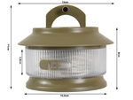 Camping light rechargeable led garland on roll 20m warm