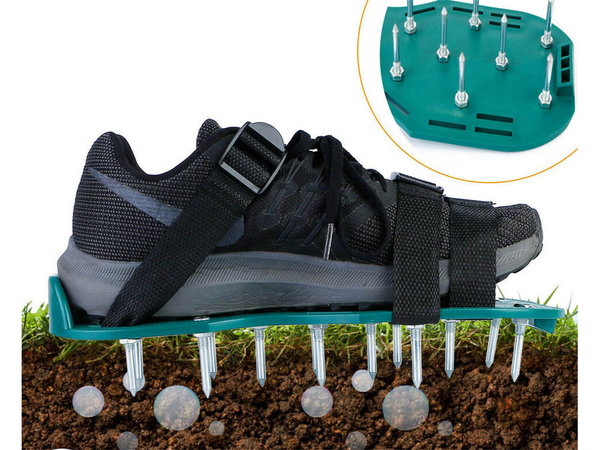 Aia õhutaja kingakatted suured naastud muru õhutamiseks