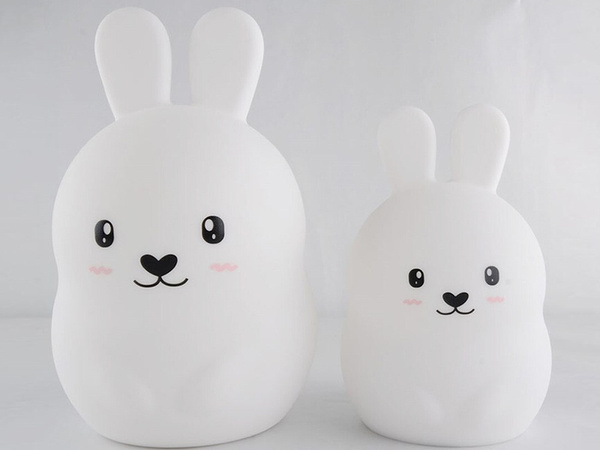 Children's night light led rabbit touch rgb remote control