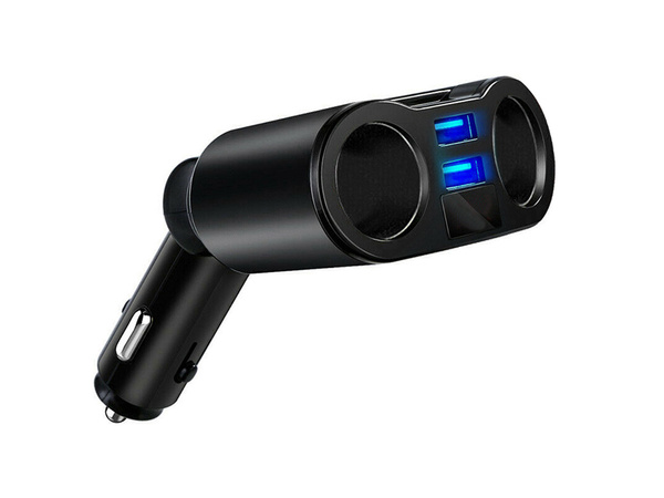 Rozdzielacz zapalniczki ładowarka 2 usb