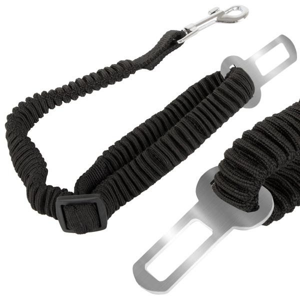 Ceinture de sécurité de voiture laisse pour chien élastique extensible forte