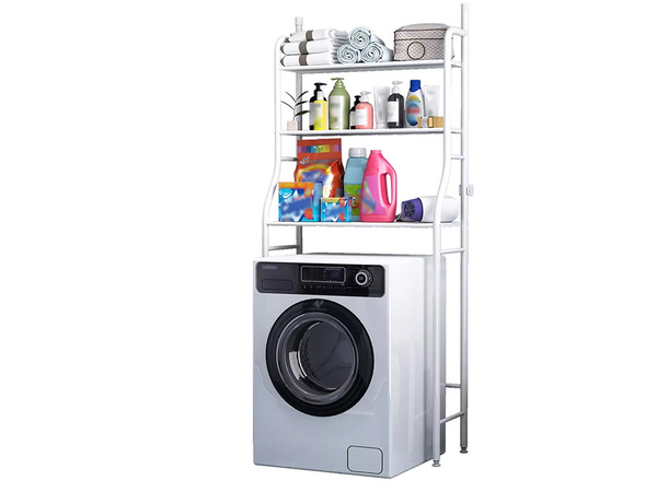 Raft în picioare peste masina de spalat rufe rack baie cabinet 3 rafturi