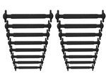 Lacets de chaussure en silicone sans attache 16pcs