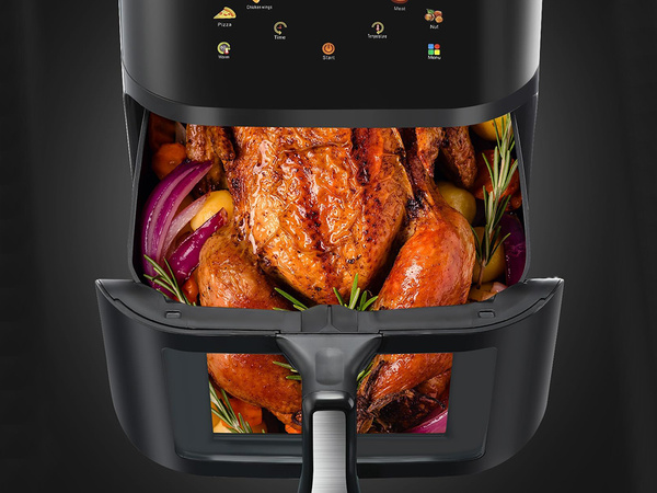 Bezolejová fritéza air fryer veľká na pečenie 1400 w 10 l