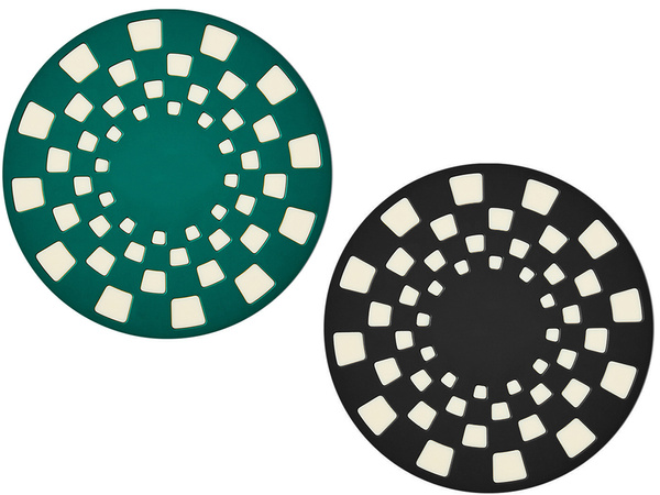 2pcs ollas y sartenes de silicona bandeja de la estufa platillo