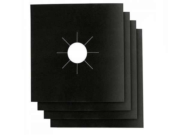 Aizsargpaklājiņš gāzes plītīm 4 paklājiņu komplekts