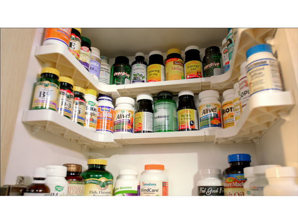 Bin organiser kitchen cupboard shelf