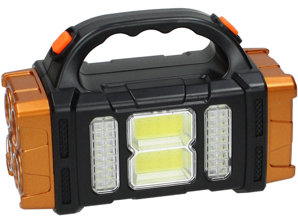 Lanternă solară portabilă reîncărcabilă led cob powerbank proiector