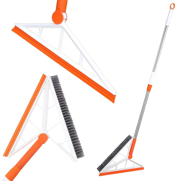 Silikoonist luud vee ja muu mustuse jaoks, millel on pulk magic long