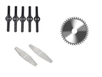 Akku-rasenmäher rasenmäher unkrautstecher 2 x kraftpaket