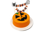 Halloween dekoráció egy torta cupcake picker topper füzér füzér papír