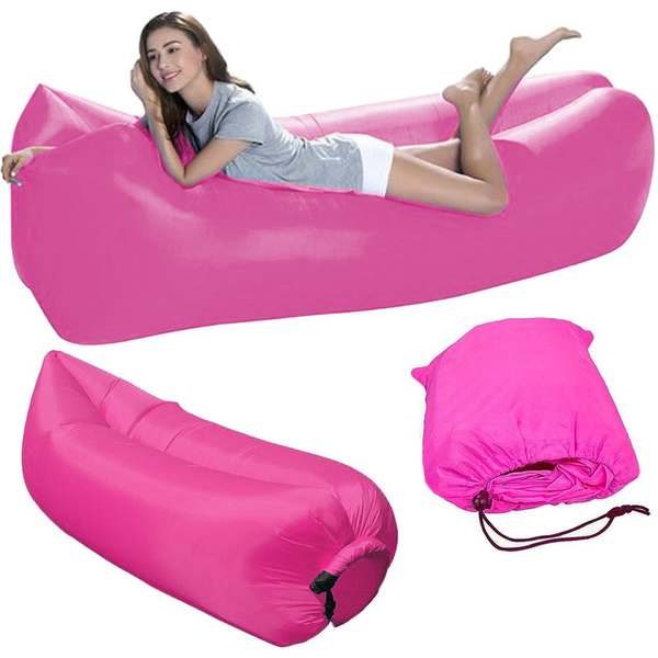 Aufblasbare sofa bett faul tasche luft strand stuhl matratze liege