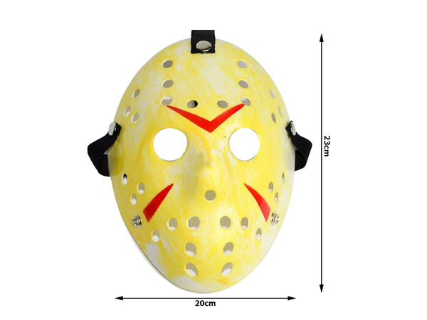 Máscara de halloween jason viernes 13 viernes jugador de hockey disfraz de terror