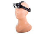 Latarka czołowa bailong 5x led + cob cree xm-l t6