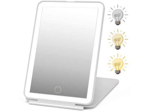 Led osvetljeno ogledalo za ličenje zložljivo potovalno ogledalo