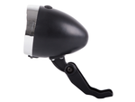 Oświetlenie rowerowe przednie lampka na rower 3 led baterie retro chrom