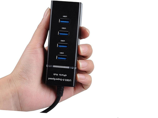 Rozbočovač usb 3.0 rozdeľovač portov 4 portový rozdeľovač adaptér adaptér