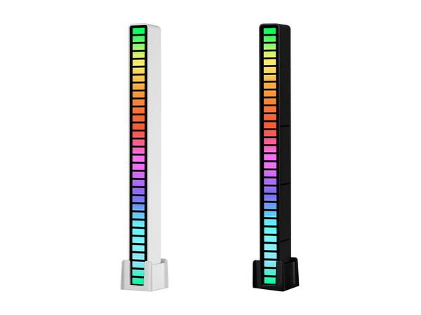 USB VODIL ZVOK ODZIV VEČBARVNI NEON RGB BATERIJE