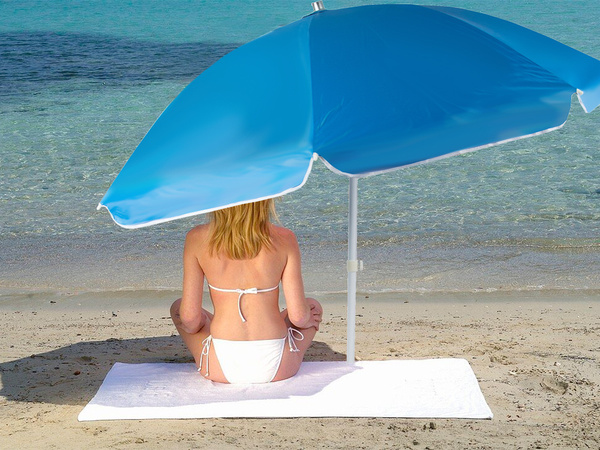 Duży parasol plażowy ogrodowy uv łamany 170cm
