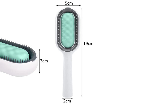 Brosse à poils de chien en silicone 3 en 1 pour le lavage des poils de chat