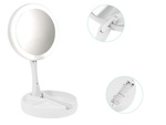 Valgustatud 22 led 2 x 3 x usb kosmeetikapeegel