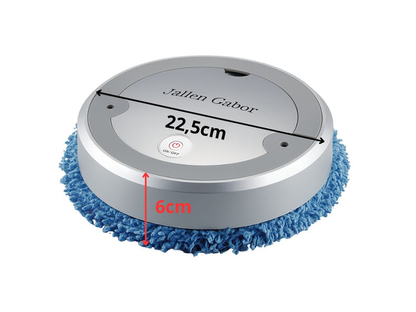 Automatic wireless electric cleaning mop robot, silver