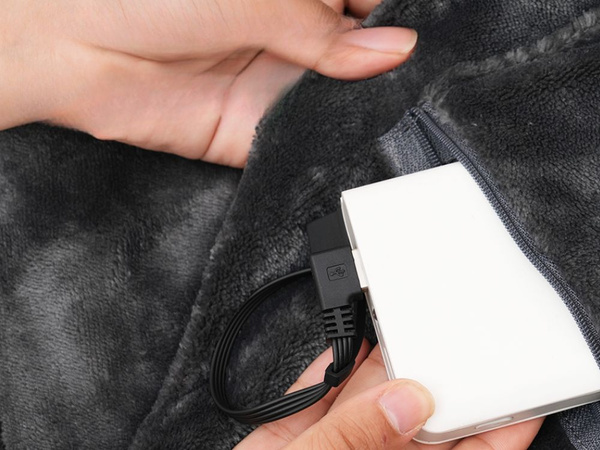 Usb electric block large 140x70 cm heat shirt 3 modes 7 heating zones