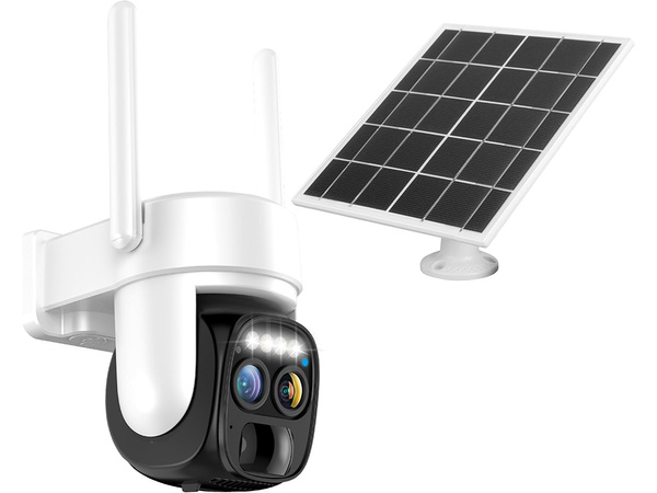 Sončna kamera wifi ip zunanja vrtljiva kamera wifi zoom detektor gibanja ip66