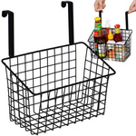 Panier métal organisateur de porte étagère de cuisine suspendue