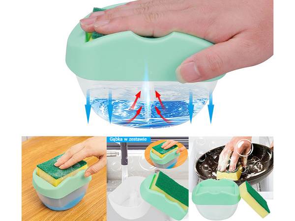 Lavavajillas dispensador de líquido contenedor de esponja
