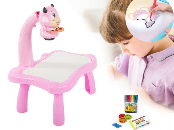 Retroproyector mesa de dibujo pizarra blanca rotuladores para niños rotuladores