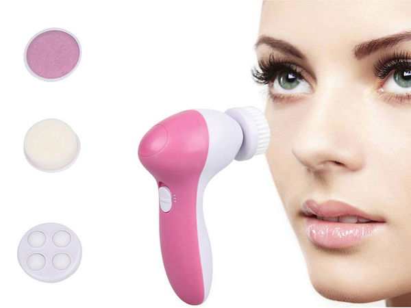 Facial cleansing brush electric massager 4in1