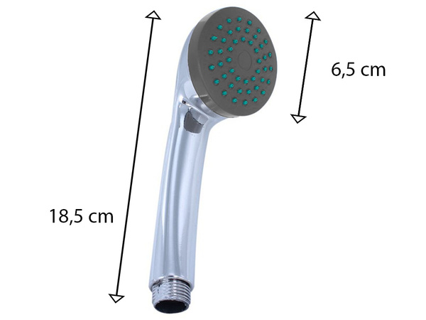 Shower handset large chrome