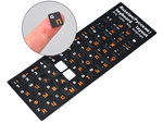Pc qwerty laptop klaviatūras uzlīmītes 11x13mm