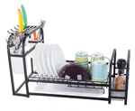 Dish drying rack with tray stand loft