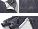 Cald hanorac oversize pătură xxl 2in1 fleece gros