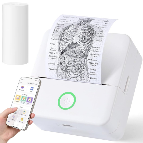 Mini-thermodrucker, kabellos, tragbar, für fotos und notizen