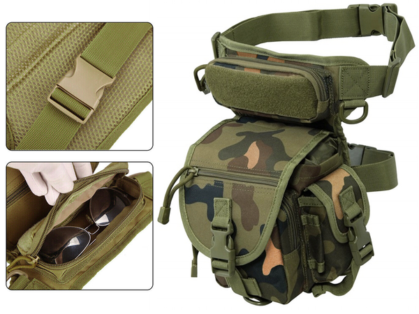 Hip pouch leg bag military tactical capacious military kidney