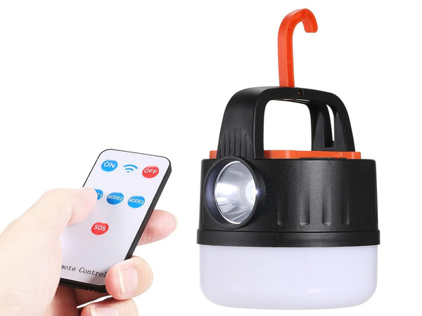 KEMPOVANIE KEMPINGOVÉ SVETLO DOBÍJATEĽNÉ LED USB TURISTICKÝ REFLEKTOR HÁK